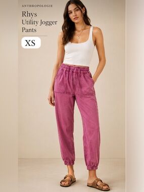 ✨Anthropologie Rhys Utility Jogger Pants Size XS